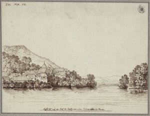 View of a Village near Graz from a Bridge over the Mur by Karl Friedrich Schinkel