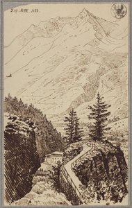 View in the Gastein Valley by Karl Friedrich Schinkel