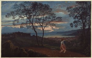 View of Trieste from a Hill in the Evening Mood by Karl Friedrich Schinkel