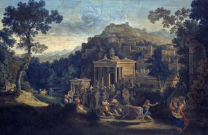 Ancient City on a Mountain by Karl Friedrich Schinkel