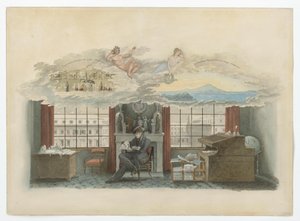 Berlin, Klosterstraße. Institute of Trade. Beuth in his official residence by Karl Friedrich Schinkel