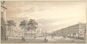 Berlin, Unter den Linden. View of the Lustgarten with Palace Bridge, Old Museum, Cathedral, and Palace by Karl Friedrich Schinkel
