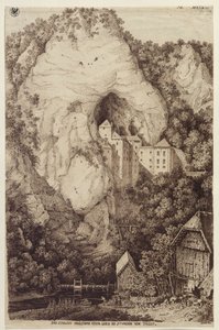 The Predjama Castle or Lueg 12 Hours from Trieste by Karl Friedrich Schinkel