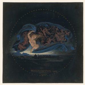 The Night Descends Over the Gulf of Naples by Karl Friedrich Schinkel
