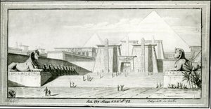 The Seven Wonders of the World. The Egyptian Labyrinth by Karl Friedrich Schinkel