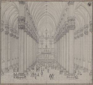 Interior View of Milan Cathedral by Karl Friedrich Schinkel