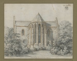 Chorin Monastery. View of the Church from the East by Karl Friedrich Schinkel