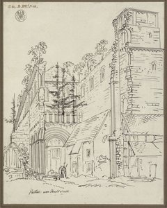 Paulinzella Monastery Ruins. View from the West by Karl Friedrich Schinkel