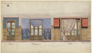 Potsdam. Babelsberg Palace. Wall Decorations by Karl Friedrich Schinkel