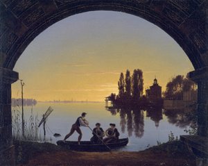 Spree Bank near Stralau by Karl Friedrich Schinkel