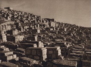 Jerusalem, Valley of Johoshaphat with Jewish Graves by Karl Grober