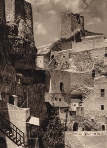 Mar Saba, Tower of Eudoxia and Monastery by Karl Grober