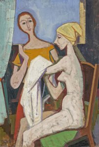 At the Toilette by Karl Hofer