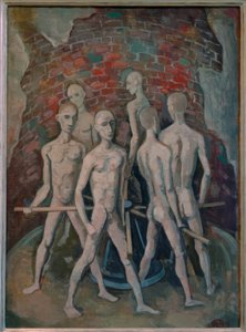 Prisoners on the Wheel by Karl Hofer