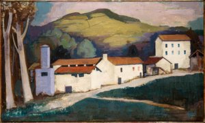 Farmstead (Ticino Landscape) by Karl Hofer