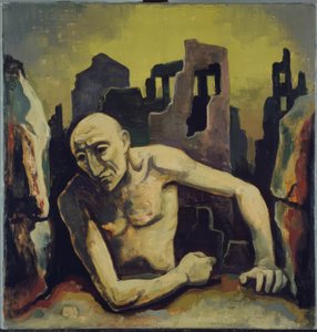 Man in Ruins by Karl Hofer