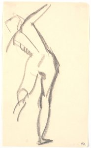 Standing Model, Seen from Behind