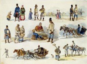 Folk Types of Russia by Karl Ivanovich Kolmann
