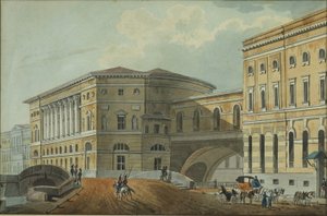 View of the Palace Embankment in St. Petersburg