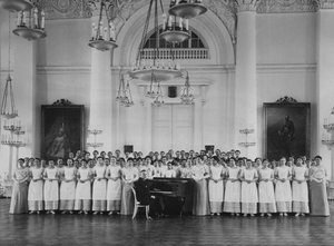 Pupils of the Smolny Institute for Noble Maidens at a Music Lesson