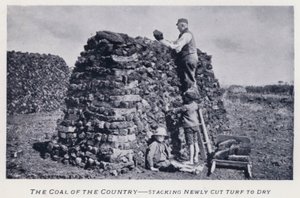 The Coal of the Country, Stacking Newly Cut Turf to Dry by Karl Karlovich Piratsky