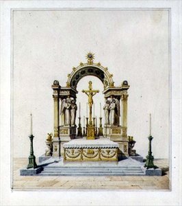 Design for a Neo-Classical High Altar by Karl Ludwig Wilhelm Zanth