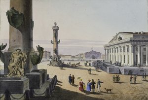 Stock Exchange and Admiralty in St. Petersburg, First Half of the 19th Century