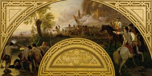The Battle of Piacenza 1746 by Karl von Blaas