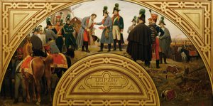 The Battle of Leipzig 1813 by Karl von Blaas