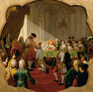 First Promotion to the Military Maria Theresa Order 1758 by Karl von Blaas