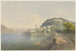 Bellagio on Lake Como by Karoly Lajos Libay