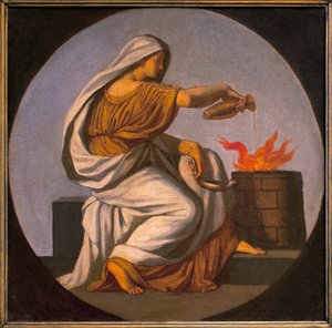 Allegory of fire by Károly Lotz