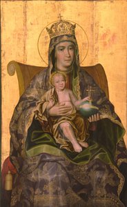 Virgin and Child Enthroned by Karp Ivanovich Zolotaryov