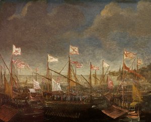 Mediterranean Seascape with Galleys