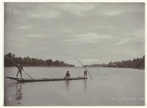 Crossing a River with a Long Log Boat