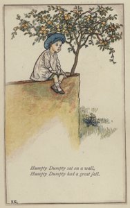 Humpty Dumpty sat on a wall by Kate (after) Greenaway