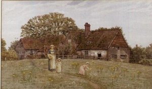 Gathering Spring Flowers by Kate Greenaway