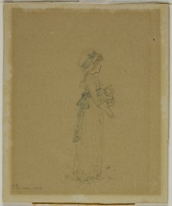 Girl with Cat by Kate Greenaway