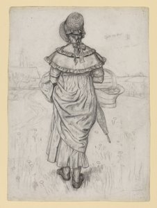 Study for "Under the Window" by Kate Greenaway