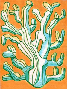 Vibrant Striped Coral by Katie O'Shea