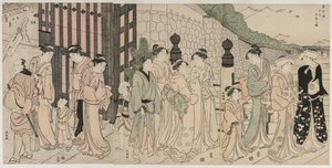 A Thousand Autumns, Ten Thousand Years on Tokiwa Bridge by Katsukawa Shuncho