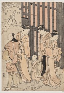 A Thousand Autumns, Ten Thousand Years on Tokiwa Bridge by Katsukawa Shuncho