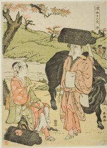 Ox, from the series "Twelve Hours of the Floating World" by Katsukawa Shuncho
