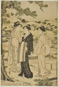 Women Visiting an Inari Shrine