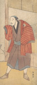 Onoe Matsusuke as a Servant Standing Beside a House
