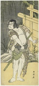 Sakata Hangoro III as Tanba no Suketaro by Katsukawa Shun