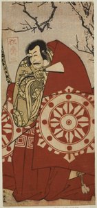 The Actor Ichikawa Danjuro V as Benkei in the Play Dai Danna Kanjincho, Performed at the Kawarazaki Theater in the Eleventh Month, 1790 by Katsukawa Shun