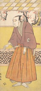 The Actor Onoye Matsusuke I, as a Man Holding a Closed Fan in His Right Hand, ca. 1780