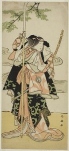 The Actor Segawa Kikunojo III as Lady Tomoe in the Play Yasa Gumbai Miyako no Jindori, Performed at the Miyako Theater, c.1793 by Katsukawa Shun