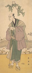 The Third Bando Hikosaburo as a Man Standing on the Bank of a River by Katsukawa Shun